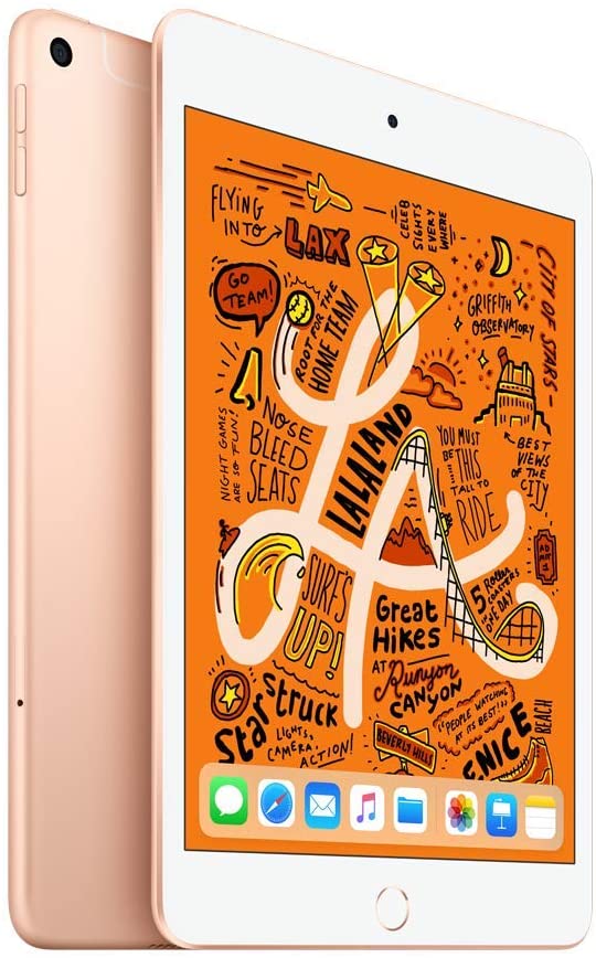 Apple iPad Mini 4 7.9-inch - 64GB - Wi-Fi - Gold -1 Year Apple Warranty- Apple ReCertified